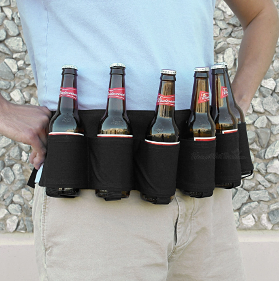 Customize Camouflage Outdoor Trip Fabric Beer Holder Belt